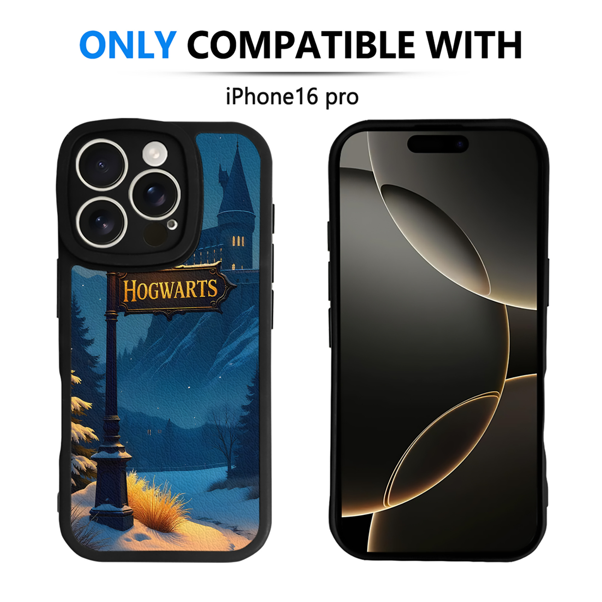 （画像用） Harry Potter ハリー・ポッターシリーズ 【iPhone 16シリーズ対応】シリコンスマホケース（レザー調） 材質：シリコン